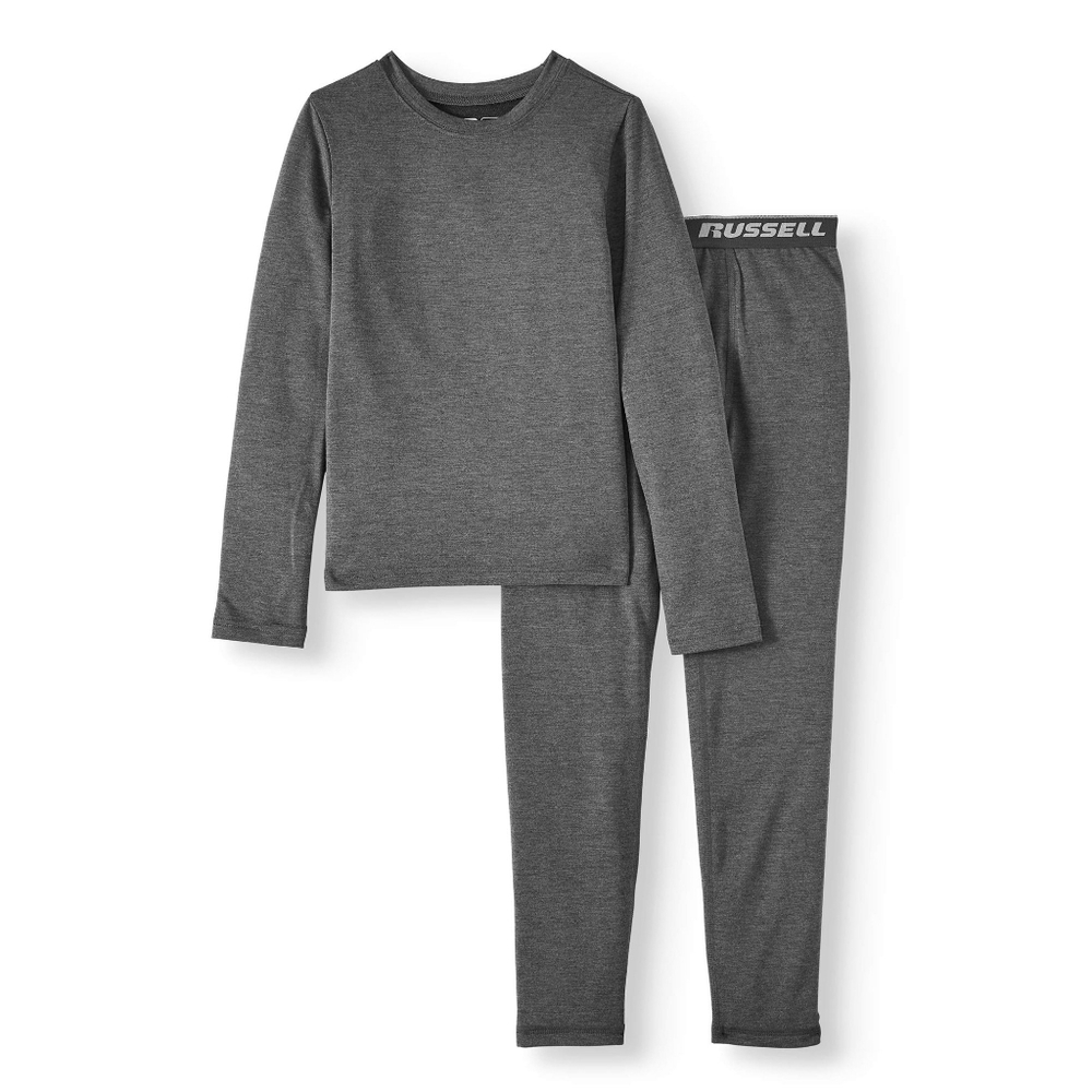 RUSSELL Boys Thermal Underwear Soft Baselayer Set